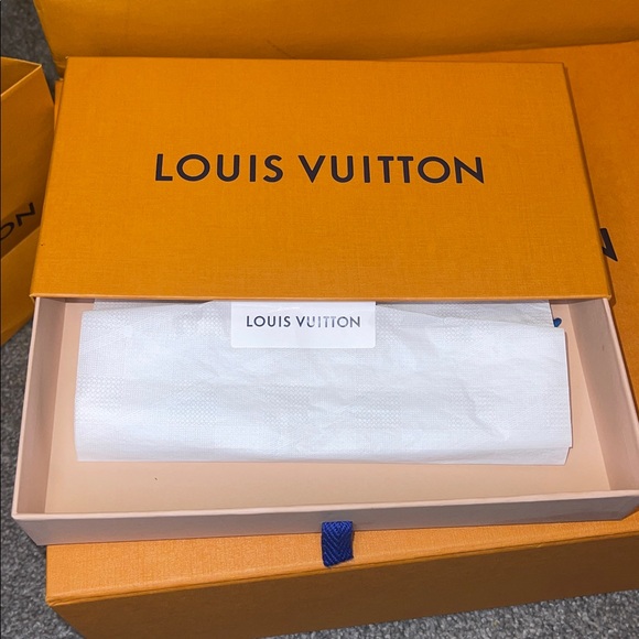 Louis Vuitton Blue and Navy Scarf - Picture 7 of 10